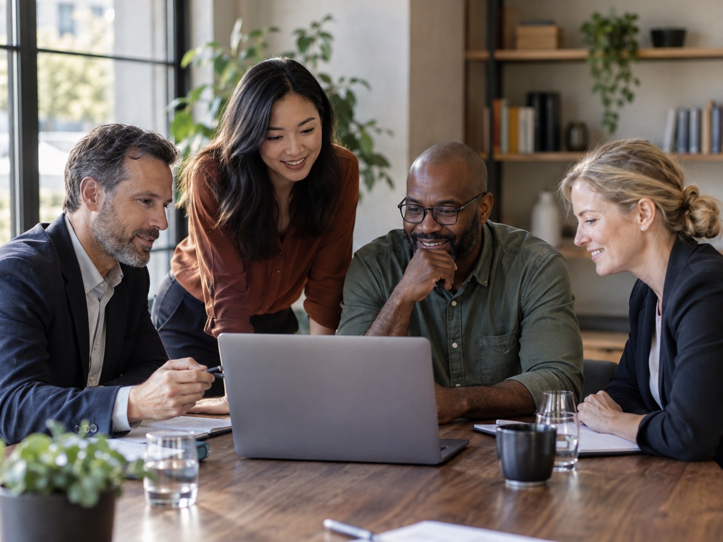 Leadership team aligned around a single trusted decision dashboard