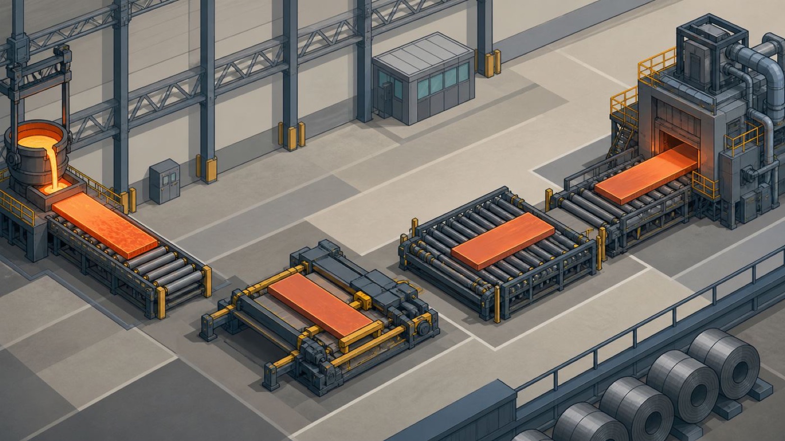 Conveyors and transfer tables as material locations